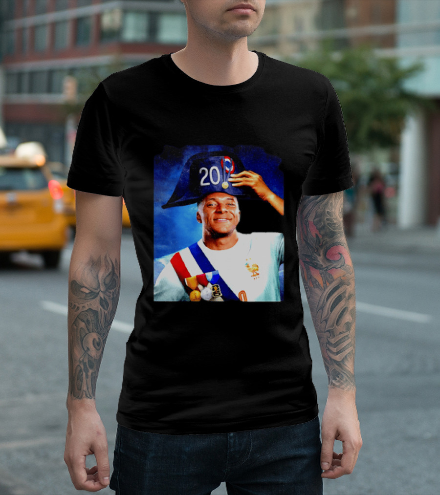 Kylian Mbappé France National Team 2026 Captain No 20 Napoleon Hat T-Shirt