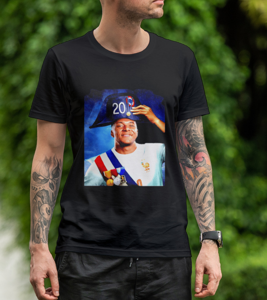 Kylian Mbappé France National Team 2026 Captain No 20 Napoleon Hat T-Shirt
