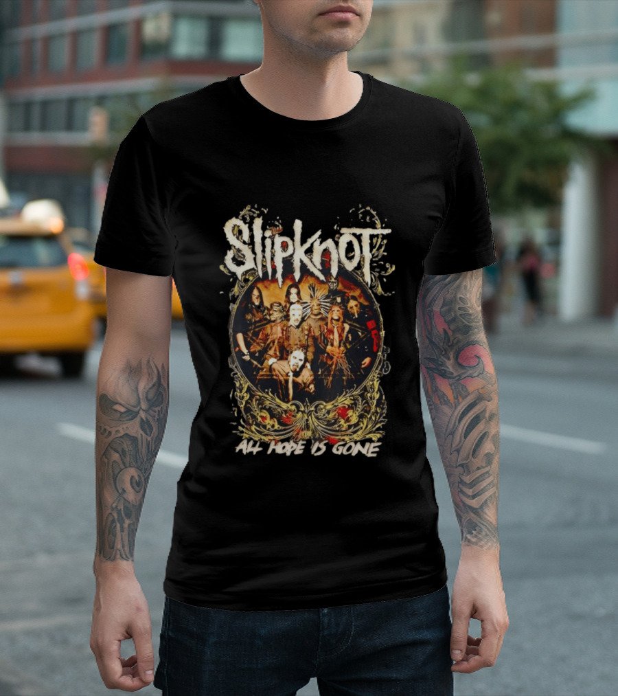 Slipknot All Hope Is Gone Band Concert Group Photo T-Shirt