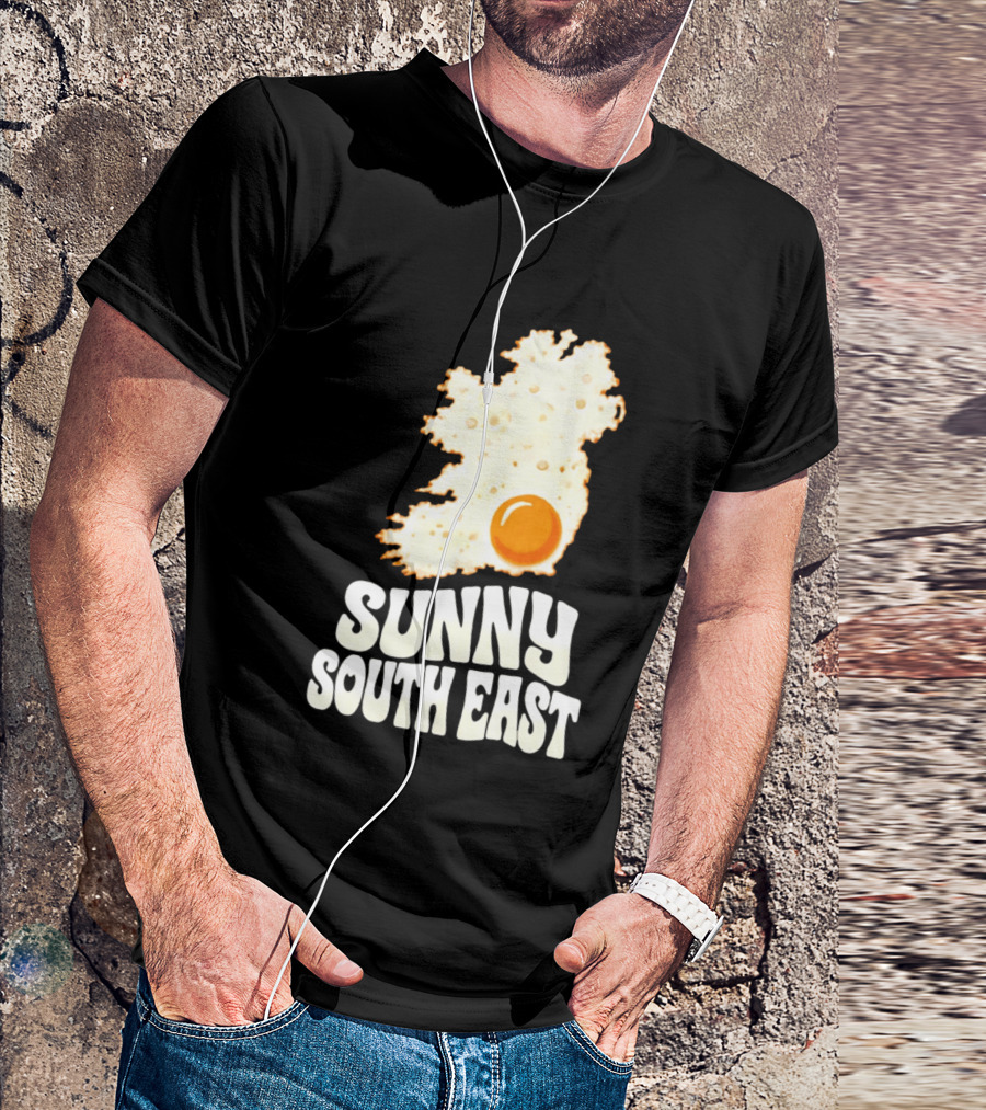 Sunny South East Ireland Fried Egg Map T-Shirt