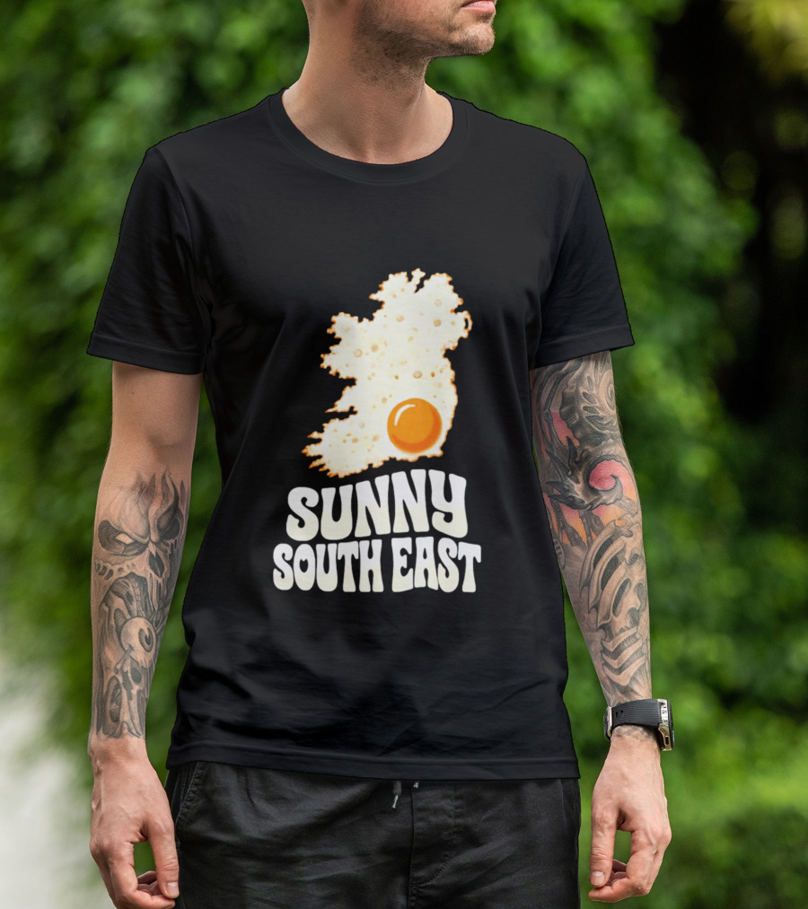 Sunny South East Ireland Fried Egg Map T-Shirt