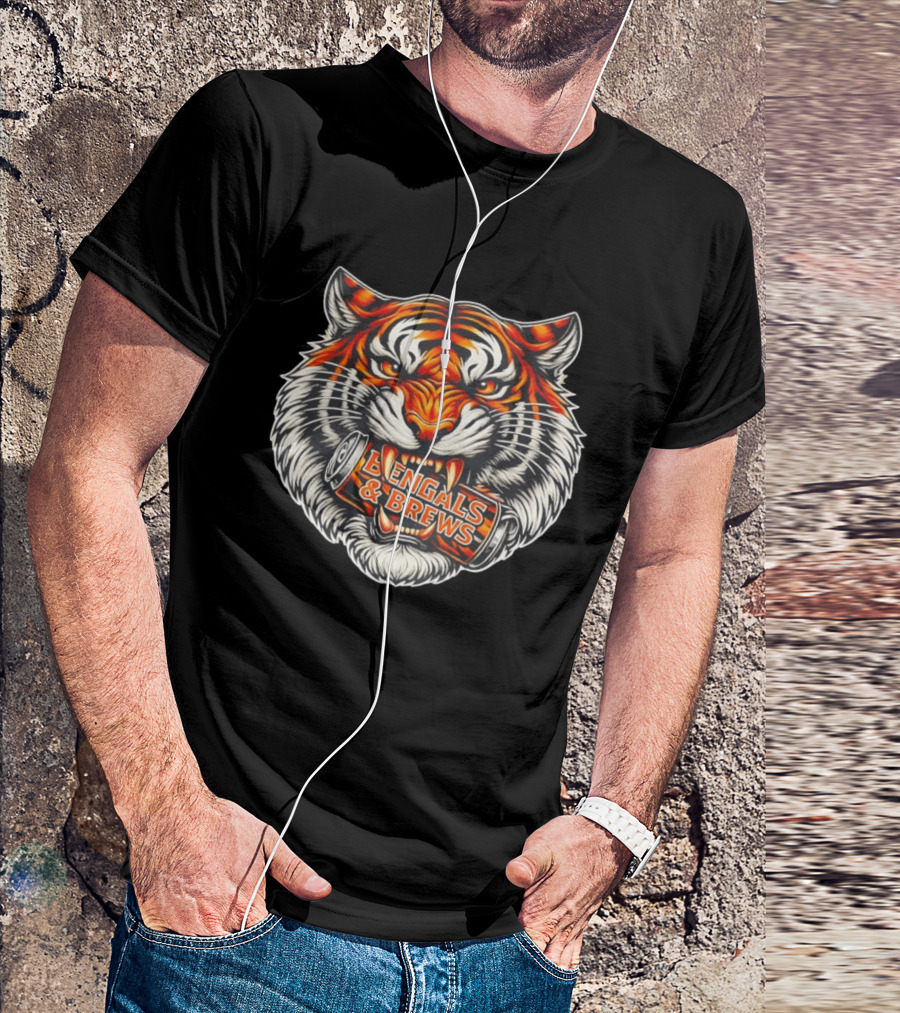 Tiger Bite Bengals & Brews Can T-Shirt