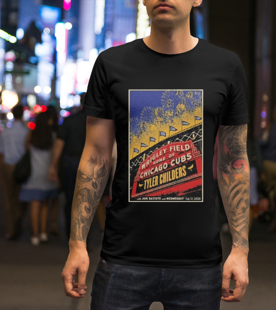 Tyler Childers Wrigley Field Home Of Chicago Cubs Event July 12 2026 T-Shirt