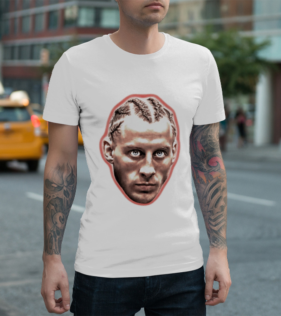 Paddy The Baddy Pimblett UFC MMA Fighter Portrait Braided Hairstyle T-Shirt