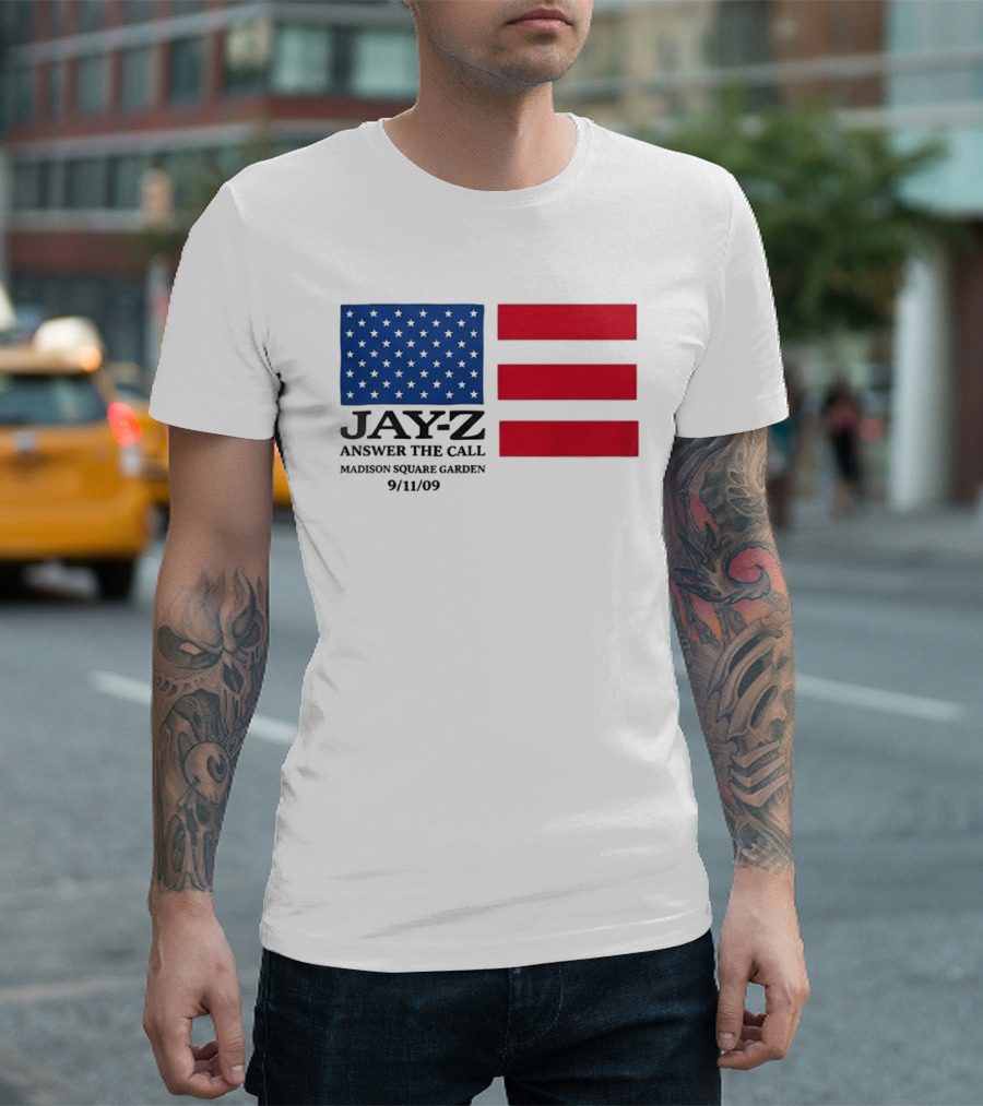 Jay Z Answer The Call Madison Square Garden 9/11/09 T-Shirt