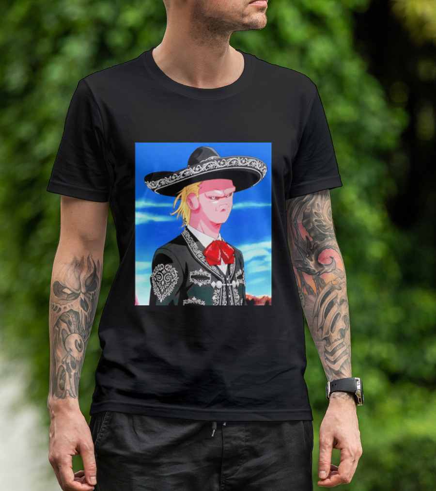 Majin Buu Mariachi Charro Dragon Ball Z Haaland Fusion T-Shirt