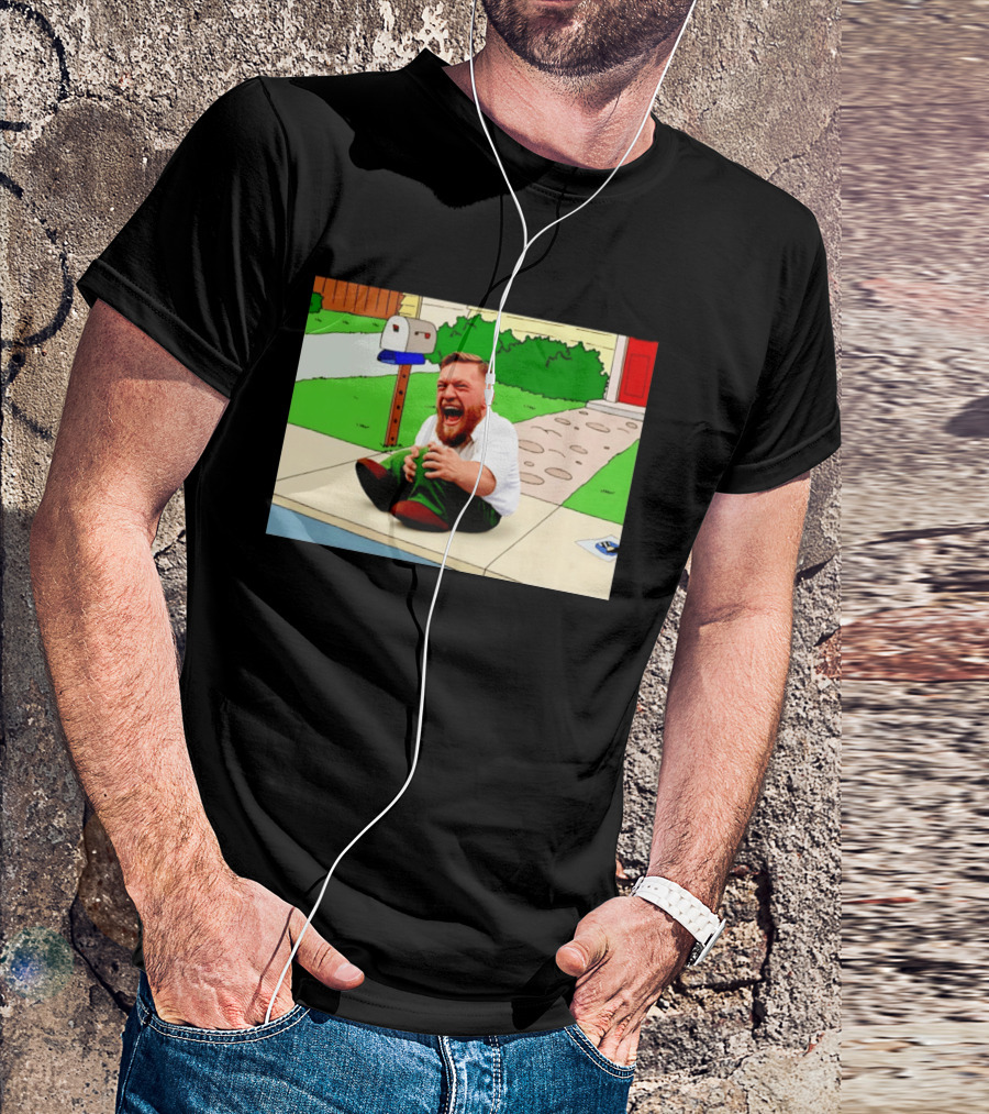 Family Guy Conor McGregor Laughing Curb Scene T-Shirt