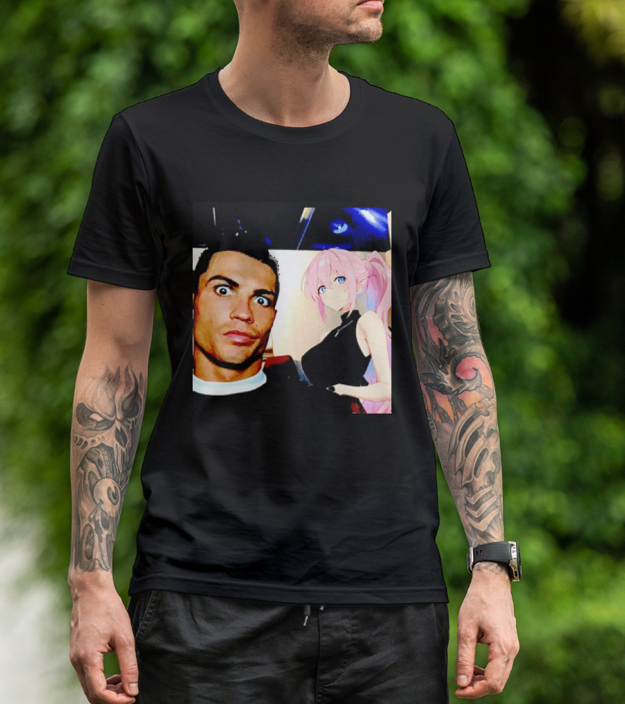 Cristiano Ronaldo Shikimori Anime Manga Collaboration T-Shirt