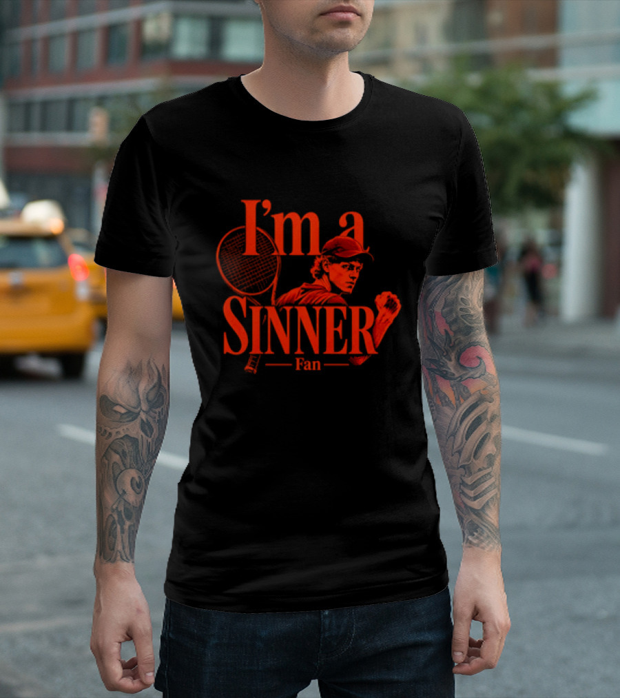 I'm A Sinner Jannik Sinner Fan Tennis Player T-Shirt