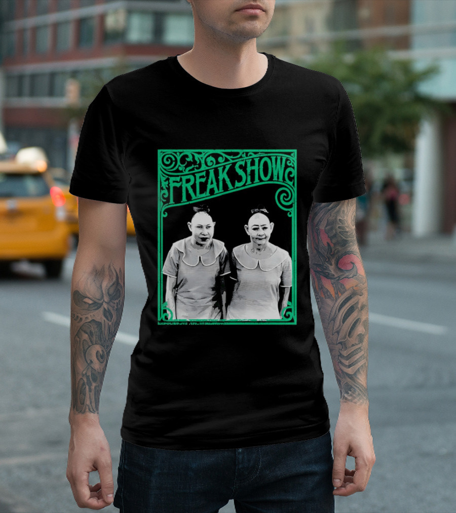 Freak Show Vintage Circus Sideshow Twins T-Shirt