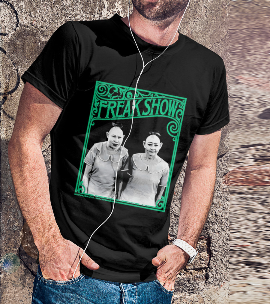 Freak Show Vintage Circus Sideshow Twins T-Shirt