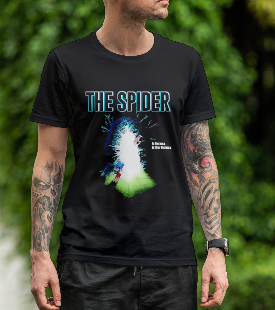 The Spider Be Friendly Be Very Friendly Comic Explosion T-Shirt
