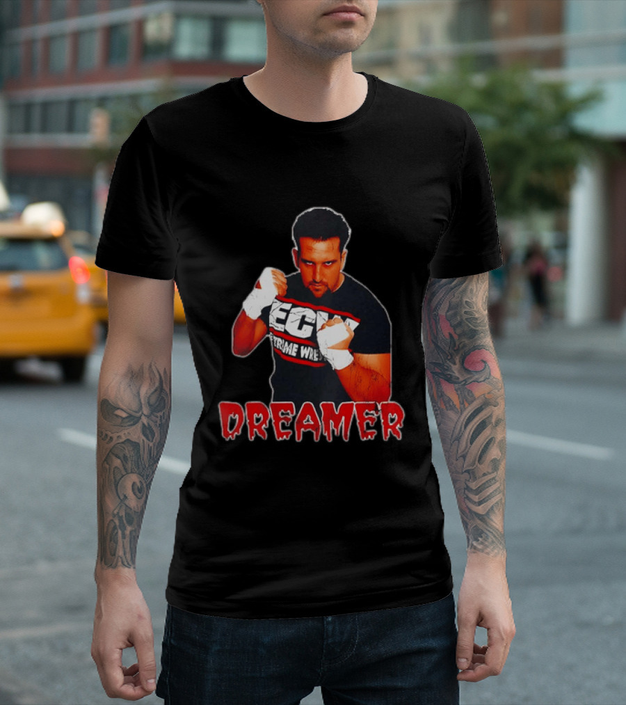ECW Extreme Wrestling Tommy Dreamer Fighting T-Shirt