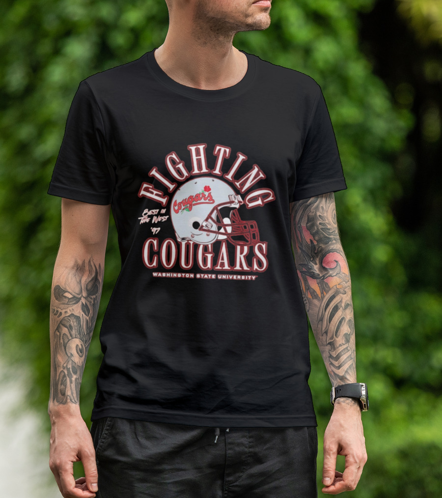 Fighting Cougars Washington State University Best In The West '97 T-Shirt