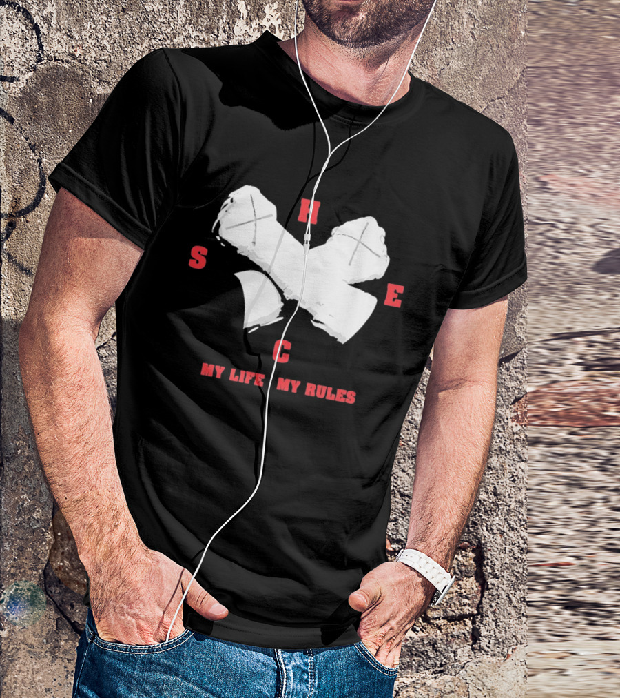 HSEC Crossed Axes My Life My Rules T-Shirt