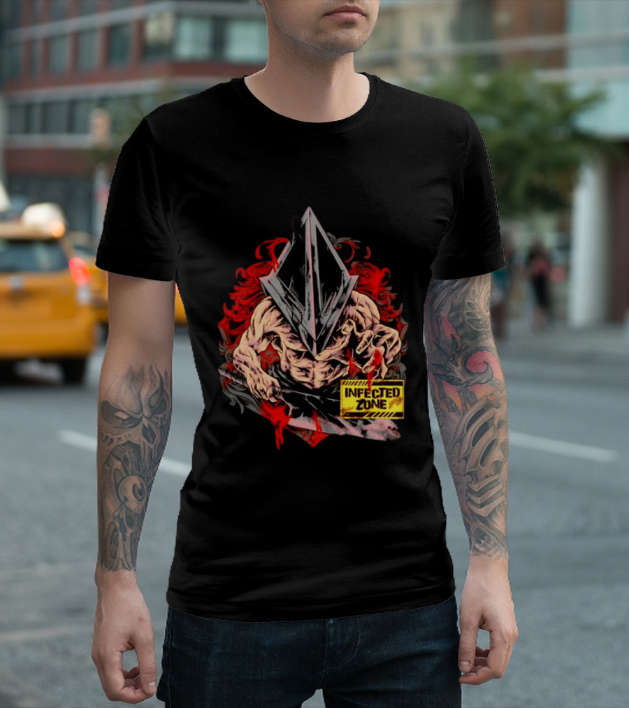 Pyramid Head Silent Hill Infected Zone Horror T-Shirt