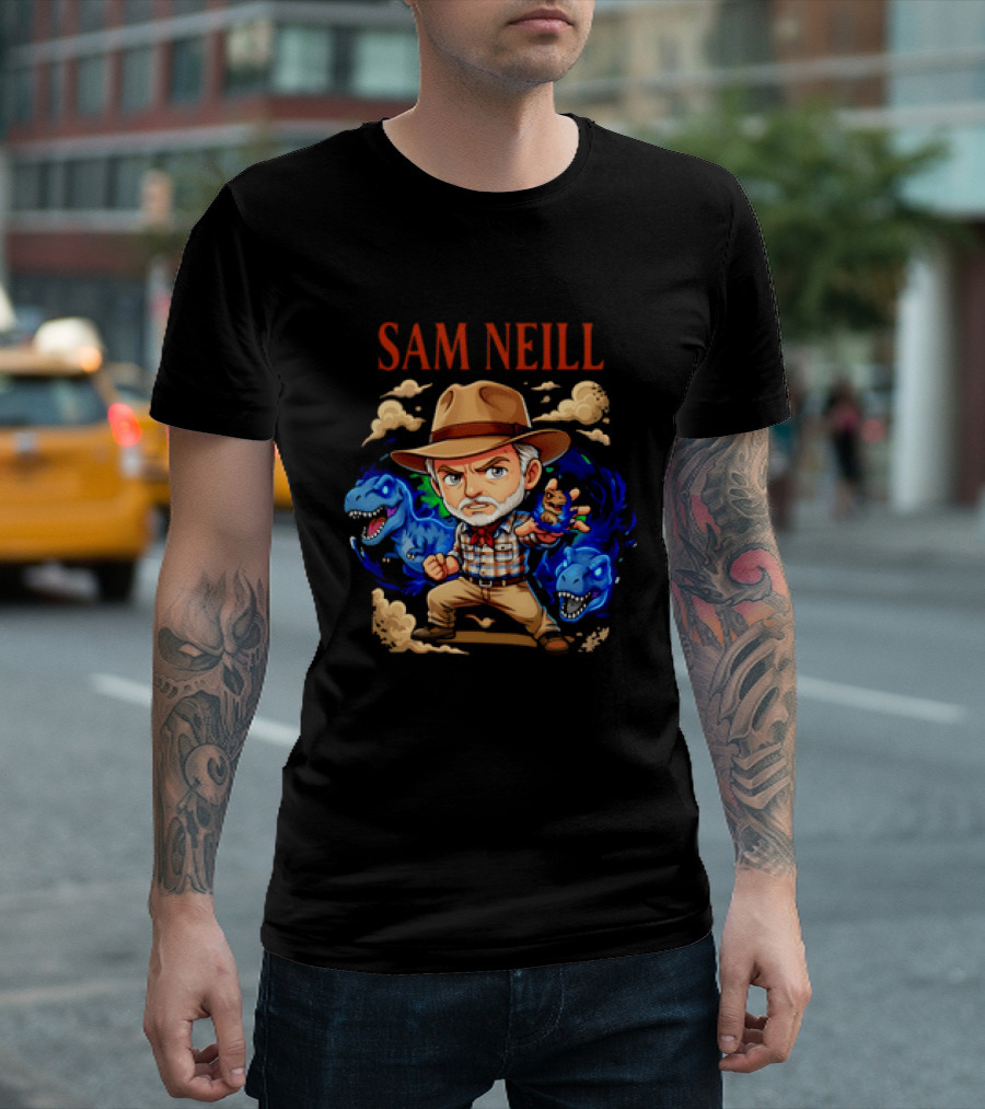 Rest In Peace Sam Neill 1947 2026 Anime Dinosaur Paleontologist Adventure T-Shirt
