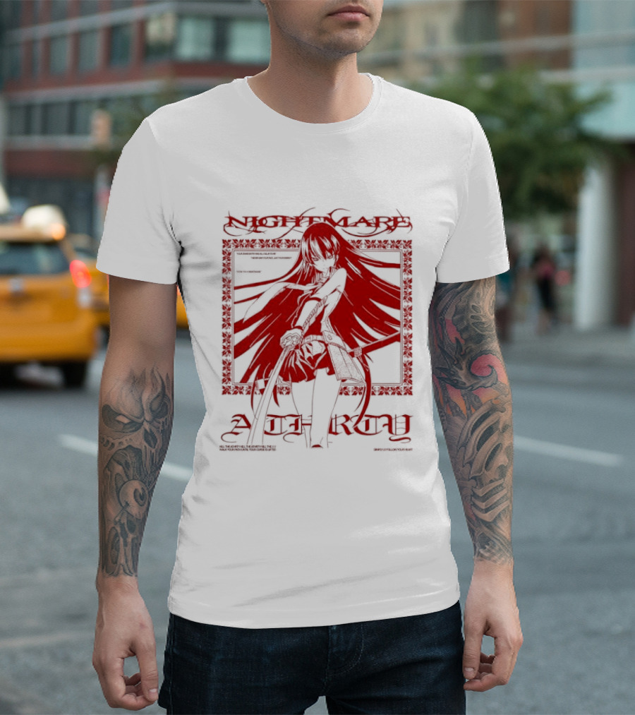 Akame Akame Ga Kill Nightmare Anime Character Grand Entry Red T-Shirt