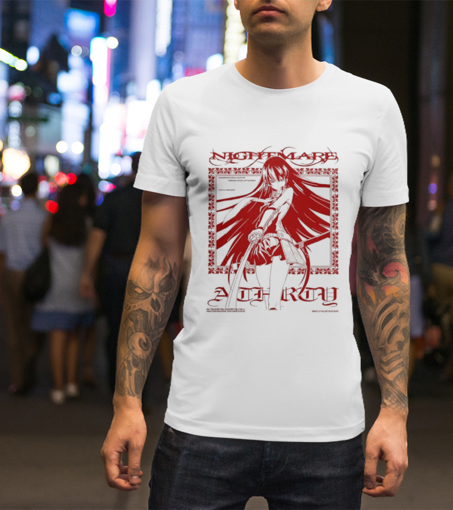 Akame Akame Ga Kill Nightmare Anime Character Grand Entry Red T-Shirt