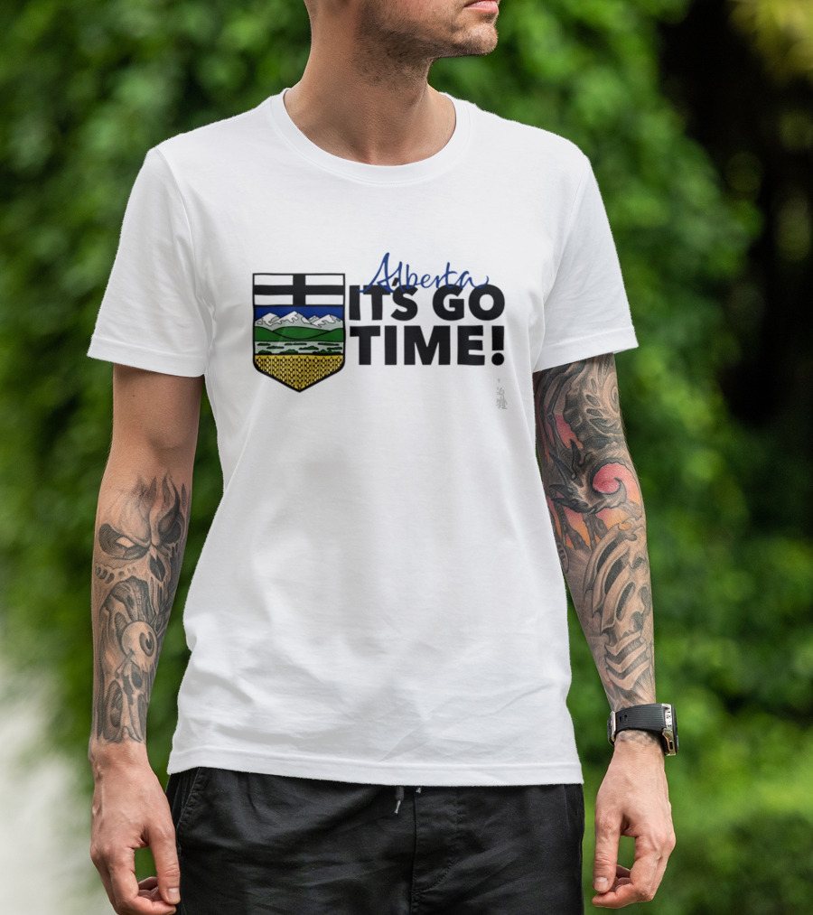 Alberta It's Go Time Coat Of Arms Provincial Pride T-Shirt