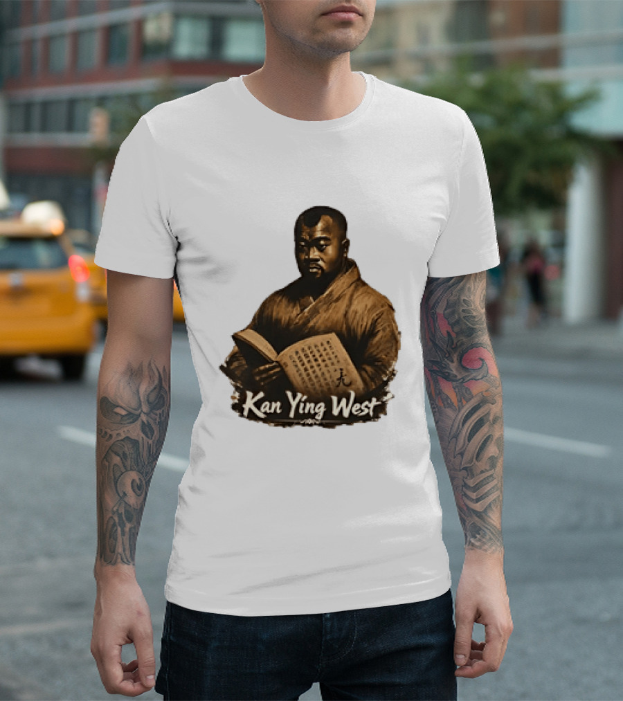 Kan Ying West Book Meme Kanye Mashup T-Shirt
