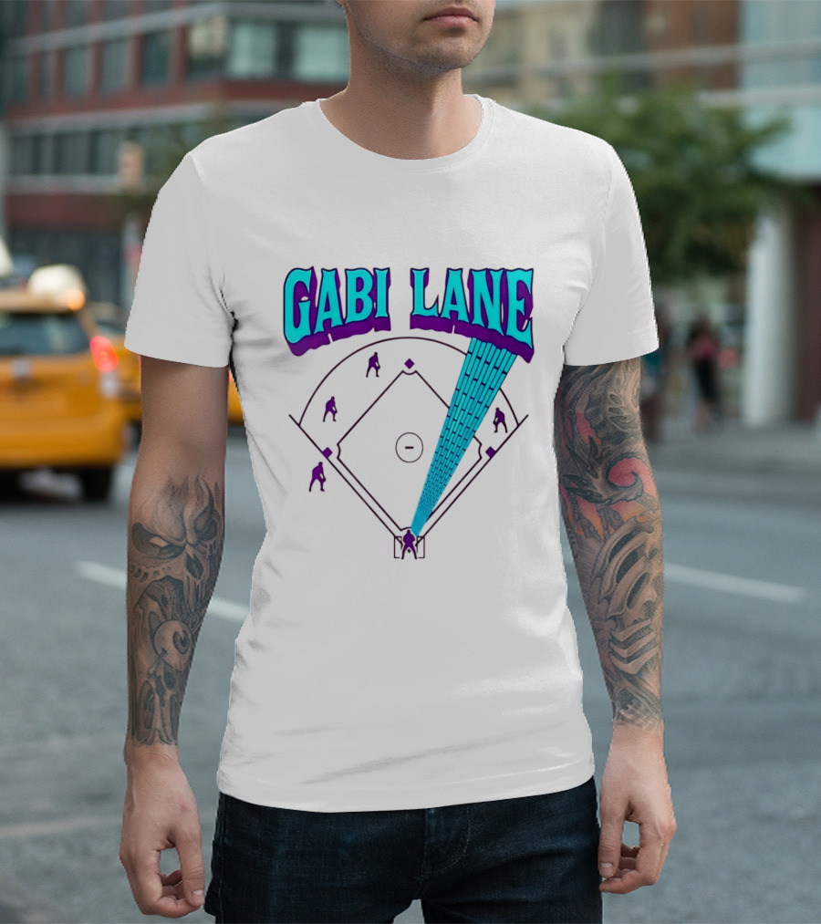 Gabi Lane Home Run Baseball Diamond T-Shirt