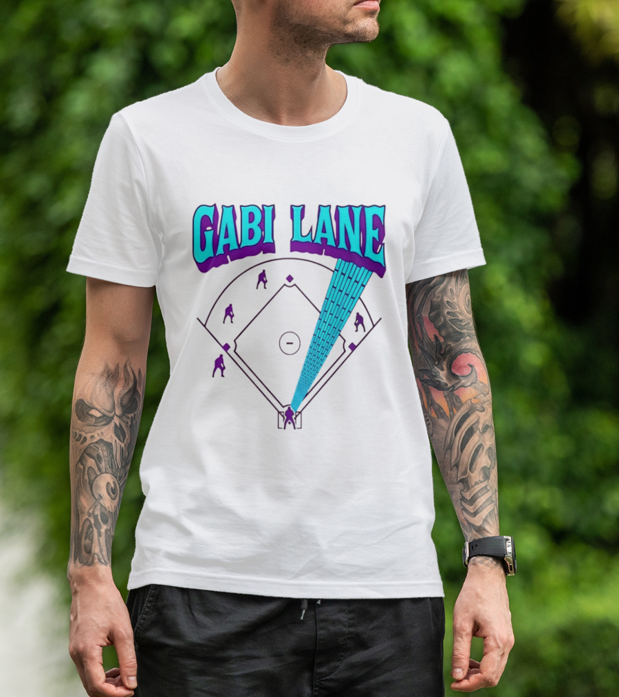 Gabi Lane Home Run Baseball Diamond T-Shirt
