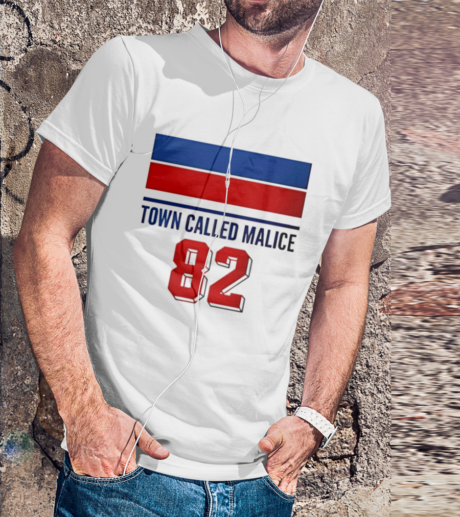 The Jam Town Called Malice 82 Red And Blue Bars T-Shirt