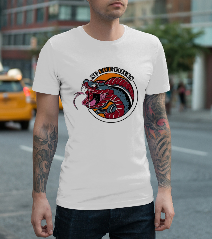 No Dictators Political Satire Snake T-Shirt