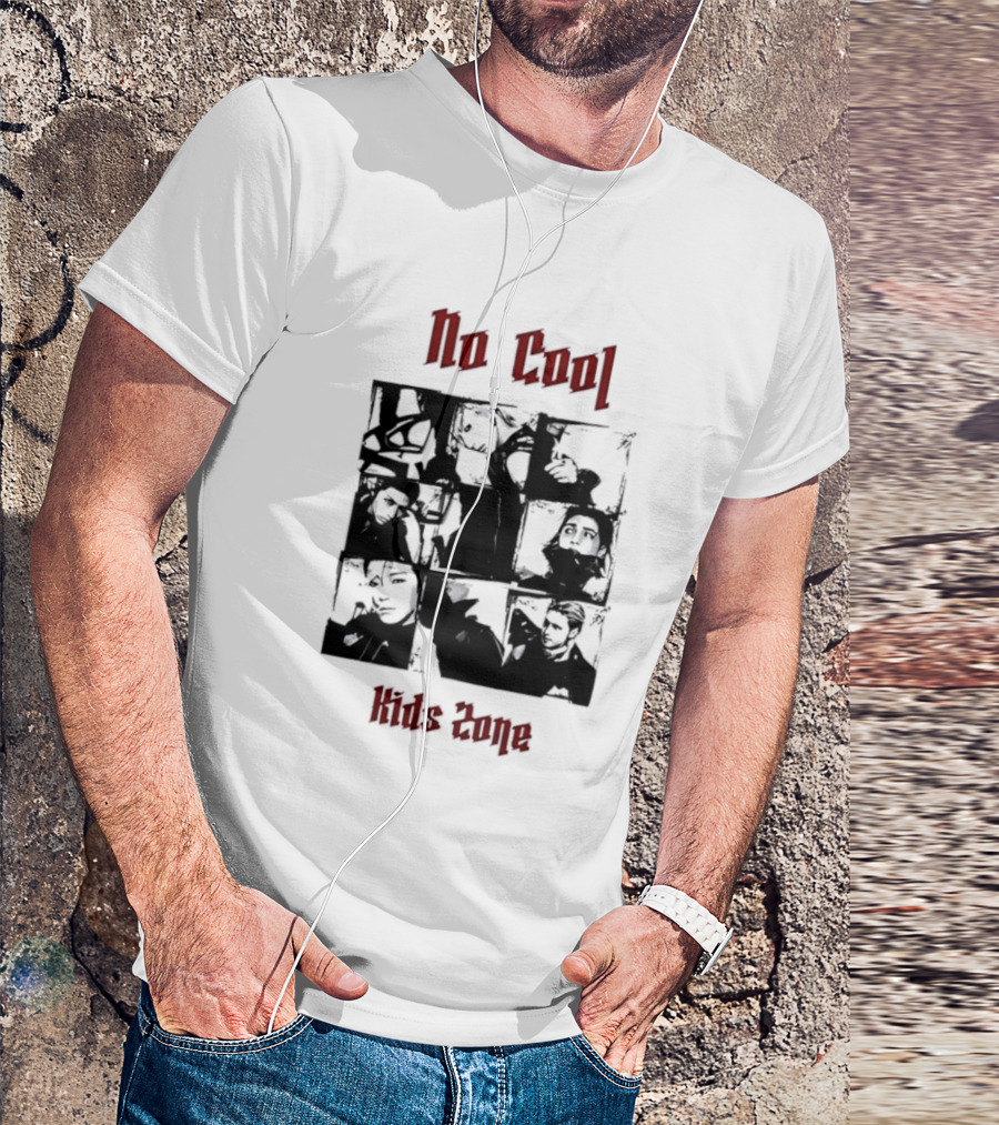 No Cool Kids Zone Photo Collage T-Shirt