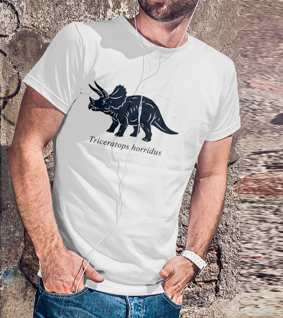 Triceratops Horridus Dinosaur Prehistoric Animal Paleontology Biology Science T-Shirt