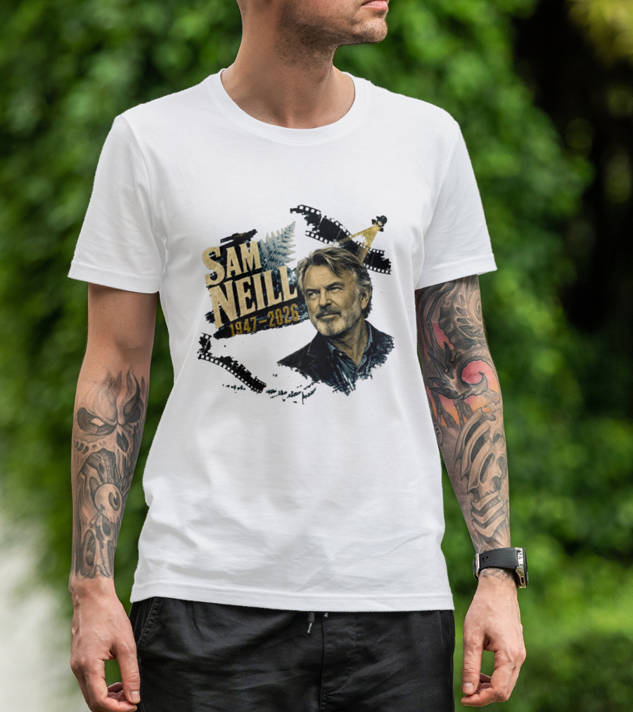 Sam Neill 1947 2026 The Story Continues In Memory Forever T-Shirt