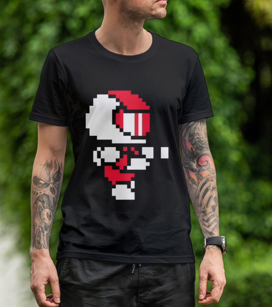 Arcade Pixel Racing Driver Fast Track Helmet Retro Game T-Shirt