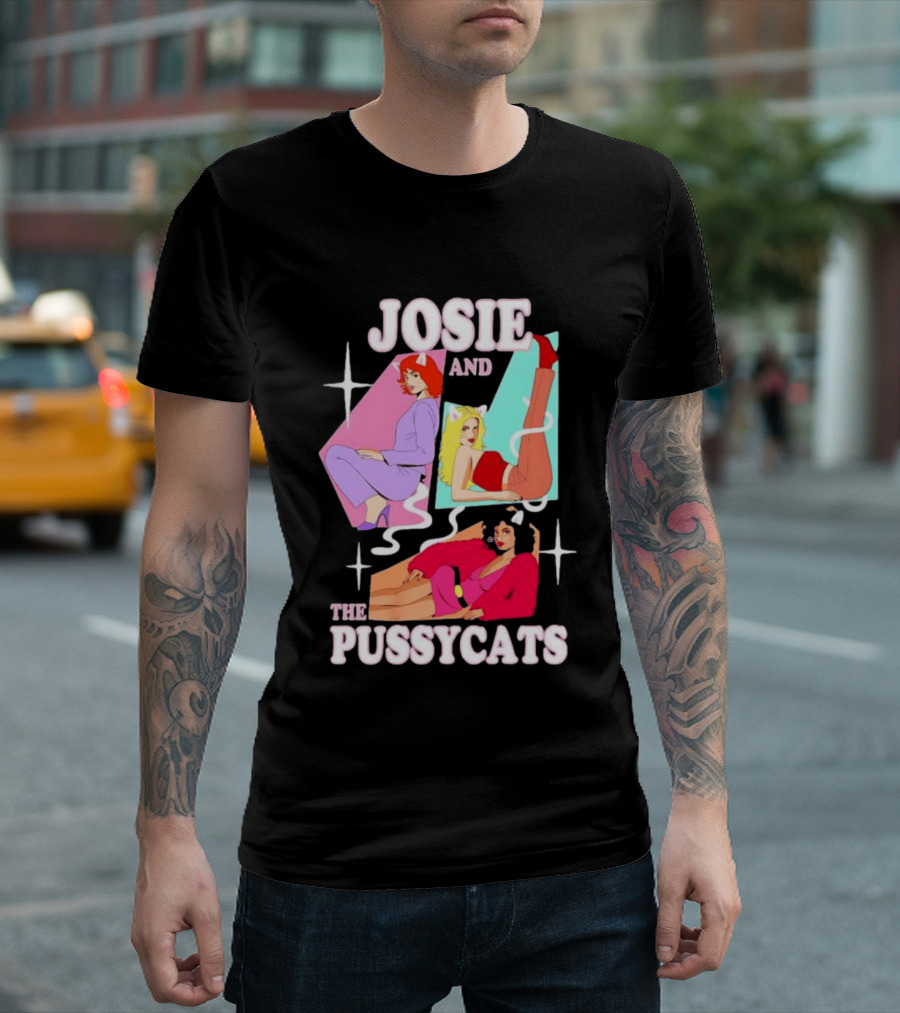 Josie And The Pussycats Valerie Brown Melody Valentine Vintage Cartoon Fashion T-Shirt