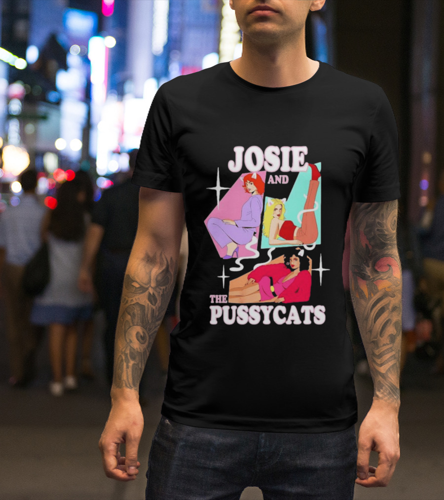 Josie And The Pussycats Valerie Brown Melody Valentine Vintage Cartoon Fashion T-Shirt