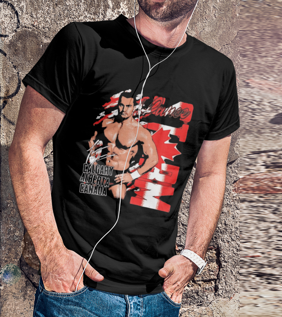 Lance Storm Calgary Alberta Canada Wrestling Icon Red Maple Leaf T-Shirt