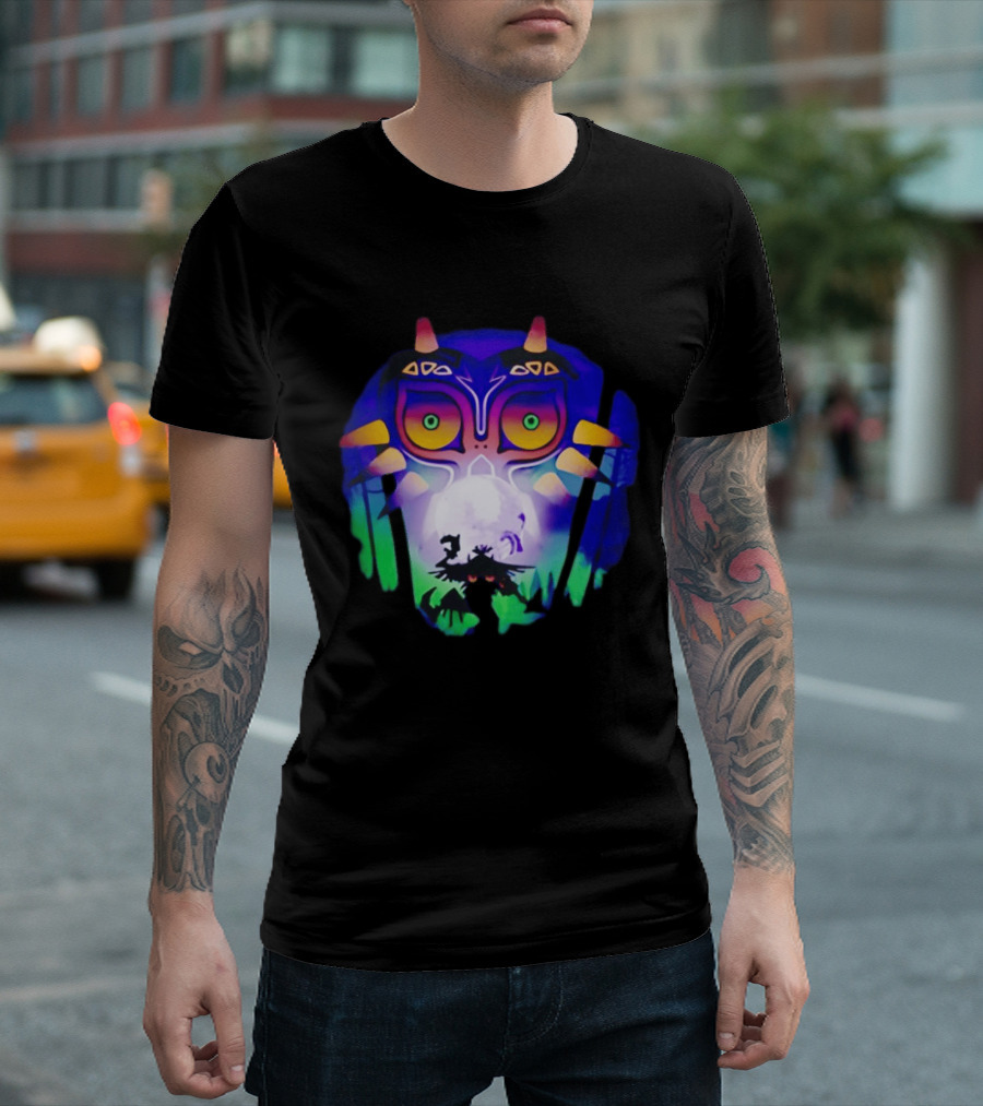 Majora's Mask Legend Of Zelda Skull Kid And Moon T-Shirt