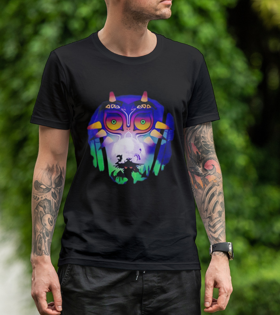 Majora's Mask Legend Of Zelda Skull Kid And Moon T-Shirt