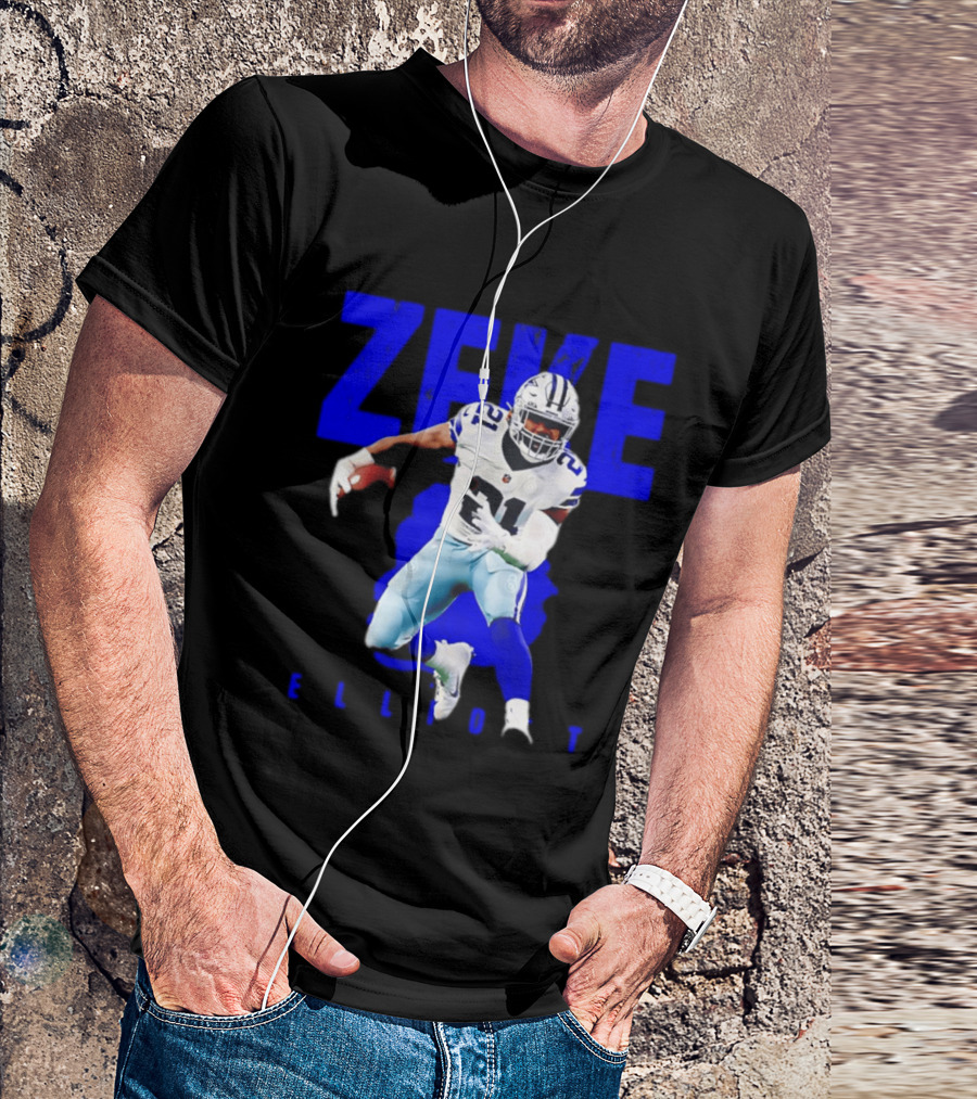 Dallas Cowboys Ezekiel Elliott Running Zeke 21 T-Shirt