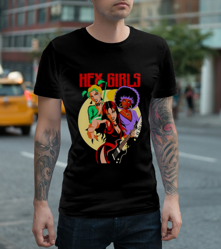 Hex Girls Scooby Doo Band Thorn Luna Dusk Animated Musical Trio T-Shirt