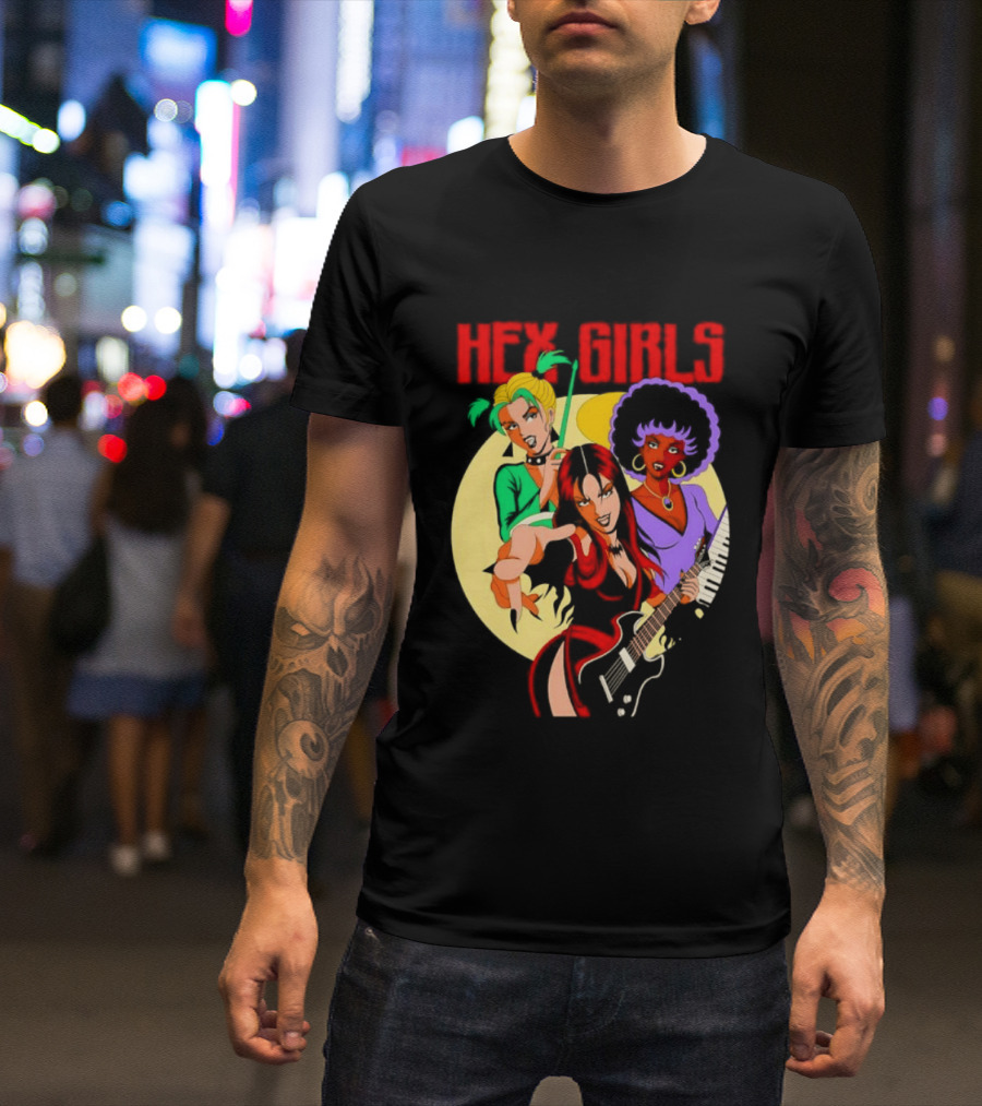 Hex Girls Scooby Doo Band Thorn Luna Dusk Animated Musical Trio T-Shirt
