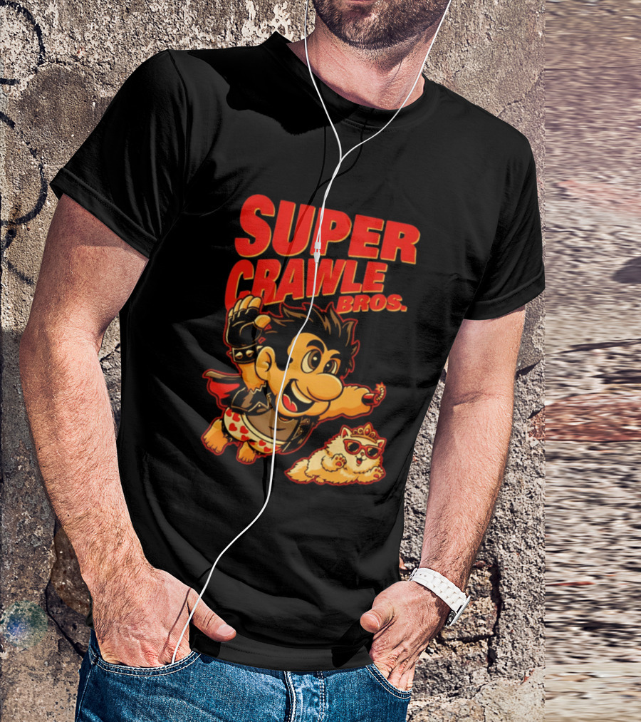 Super Crawler Bros Crowned Cat Rocker T-Shirt