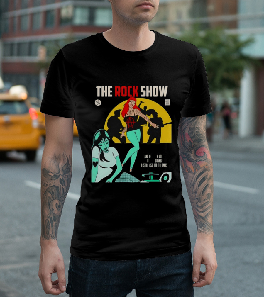 The Rock Show Comic Dance Chance Anarchy Girl Silhouette Scene T-Shirt