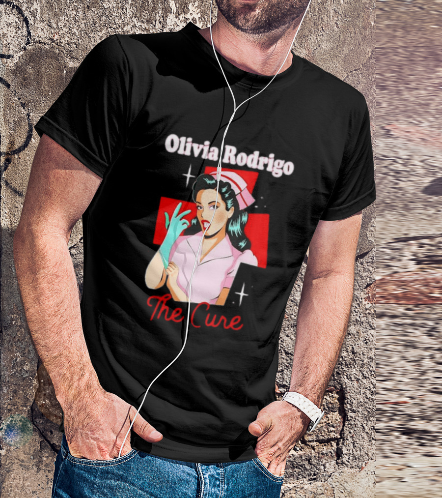 Olivia Rodrigo The Cure Pop Art Style Retro Nurse T-Shirt