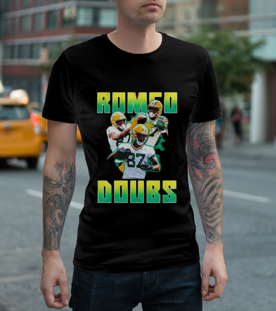 Green Bay Packers Football Romeo Doubs 87 Packers T-Shirt