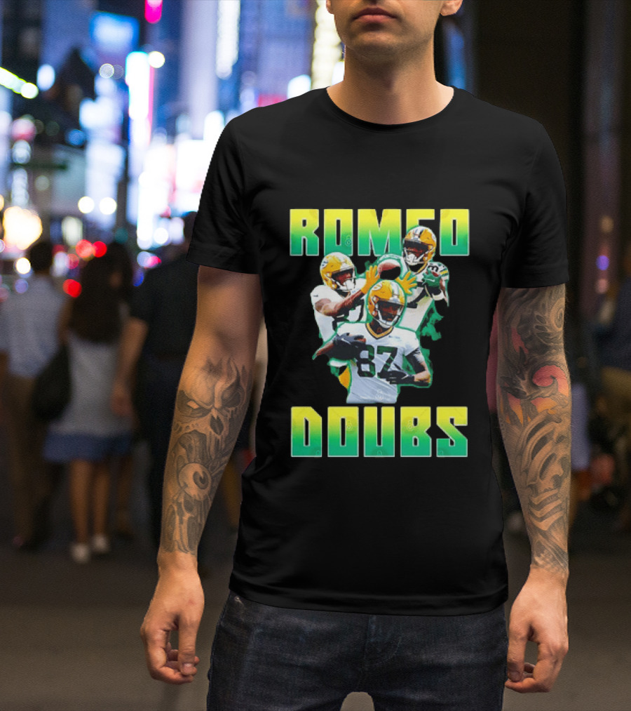 Green Bay Packers Football Romeo Doubs 87 Packers T-Shirt