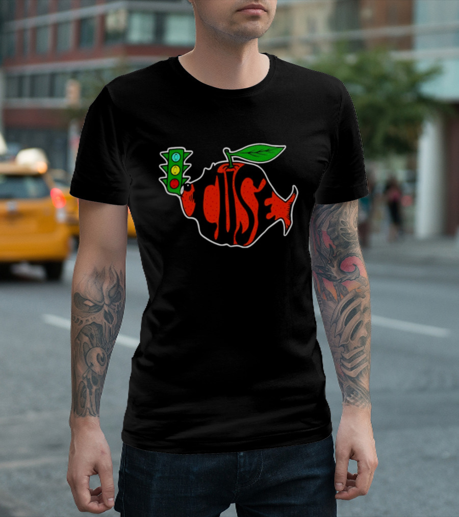 Phish Orange Fruit Shaped Fish Traffic Light Concert T-Shirt