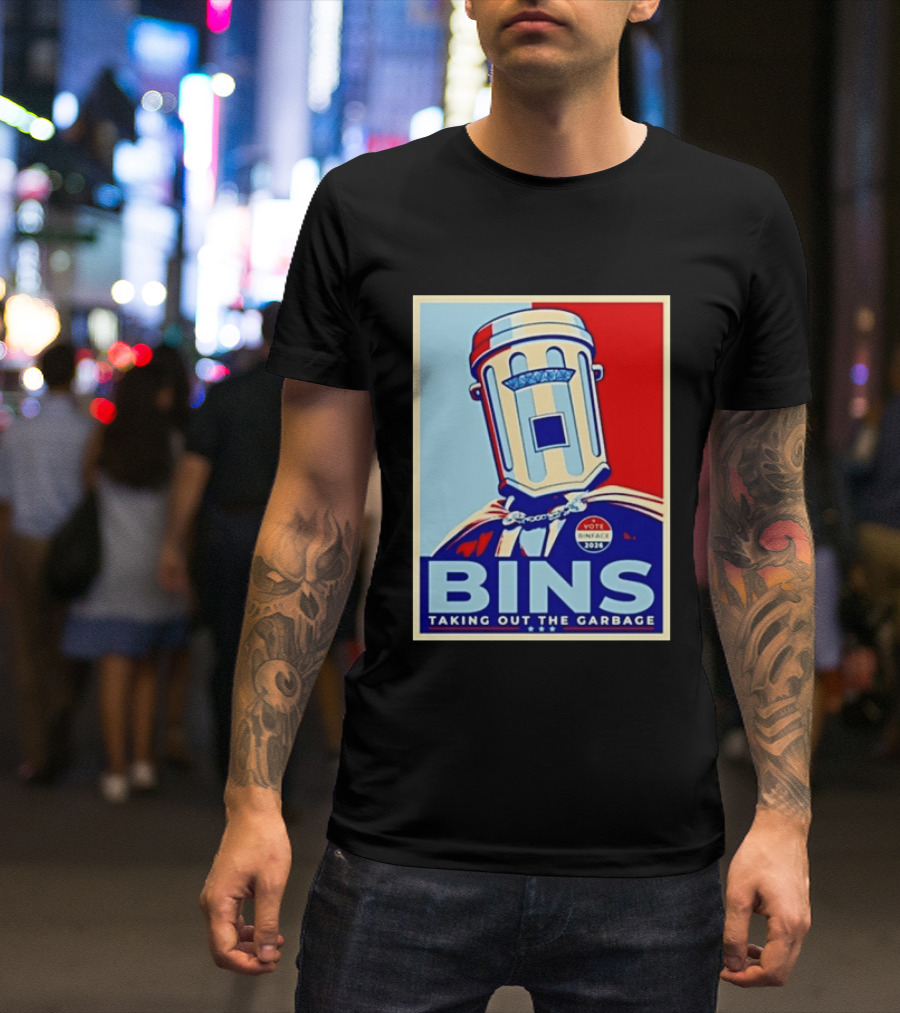 Binface Bins Hope Vote 2024 Taking Out The Garbage T-Shirt