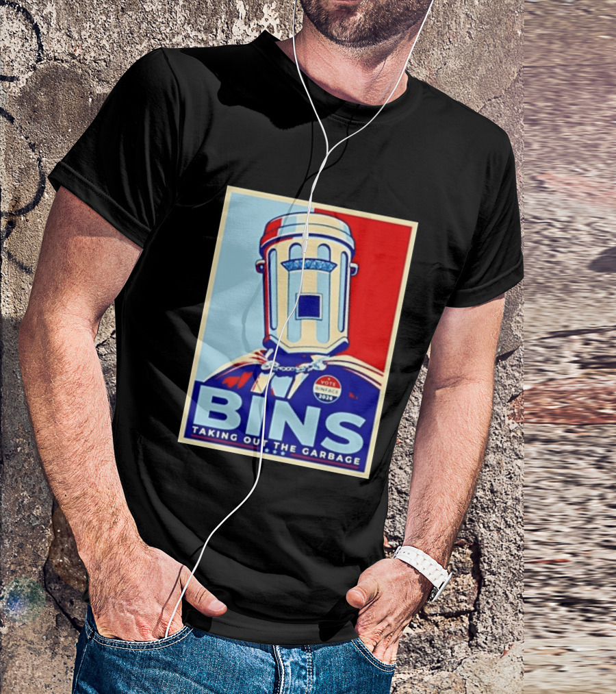 Binface Bins Hope Vote 2024 Taking Out The Garbage T-Shirt