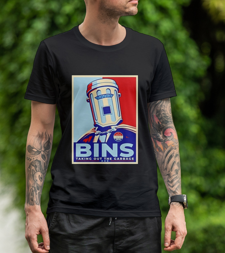 Binface Bins Hope Vote 2024 Taking Out The Garbage T-Shirt